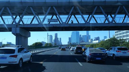 【4K原创】北京大气地标 车流