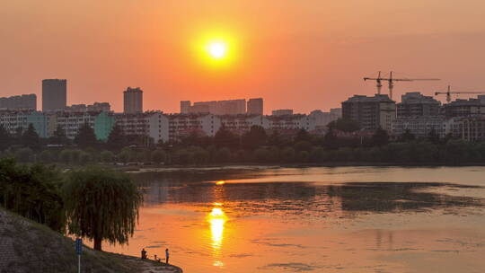 诸城 延时摄影 四线城市 空镜头 地标建筑