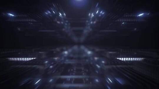 科幻隧道预告片电影LOGO开场AE模板