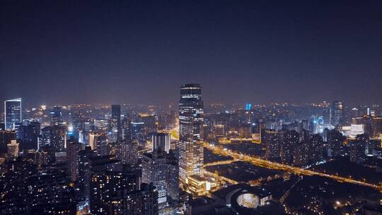 博华广场夜景航拍