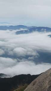 黄山山峦云海自然风光全景