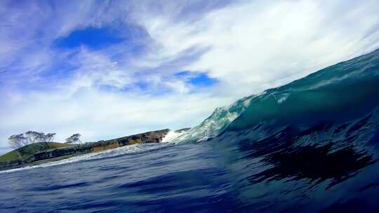 波涛汹涌大海海浪