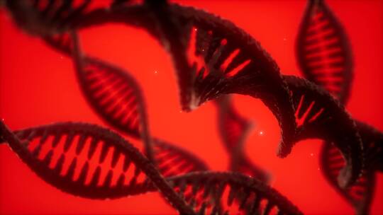 DNA螺旋模型双螺旋结构特效医疗领域视频素材模板下载