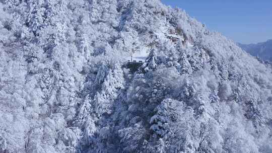 秦岭分水岭  冰雪世界