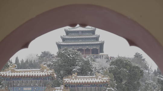 北京雪景 北京下雪