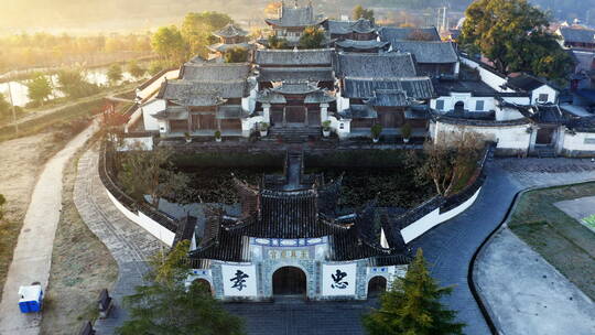 雄伟壮观的古建筑群——云南腾冲文昌宫视频素材模板下载