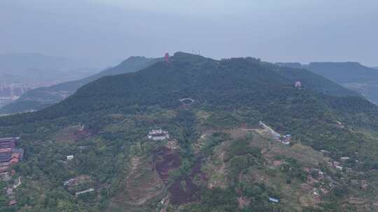 四川达州凤凰山风景名胜区航拍