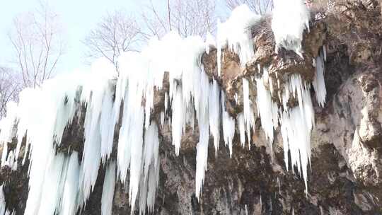 冰瀑 瀑布 沕沕水景区冰瀑 景点