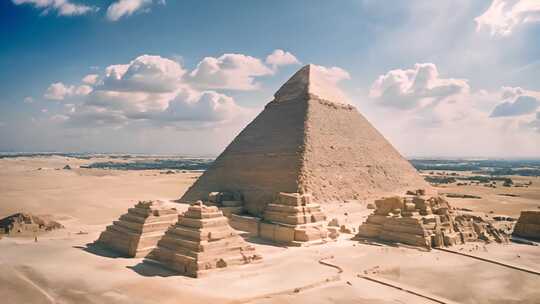 埃及金字塔 沙漠 黄沙 风景