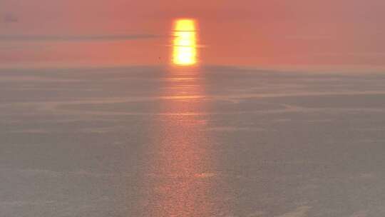 湛江天成台海边日落航拍视频素材模板下载