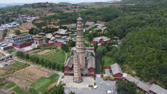 航拍山西晋城海会寺