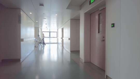 住院部医院走廊人流视频素材