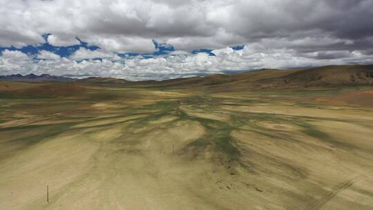 西藏山南哲古湖哲古草原湿地自然风光视频素材模板下载