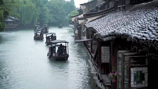 合集-江南古镇四季风光烟雨江南