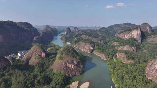 江西鹰潭龙虎山景区航拍