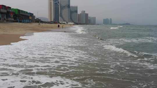 大海、沙滩、海浪、浪花