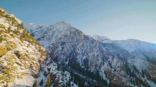 下雪，山脉，瓦萨奇山区，瓦萨奇山脉