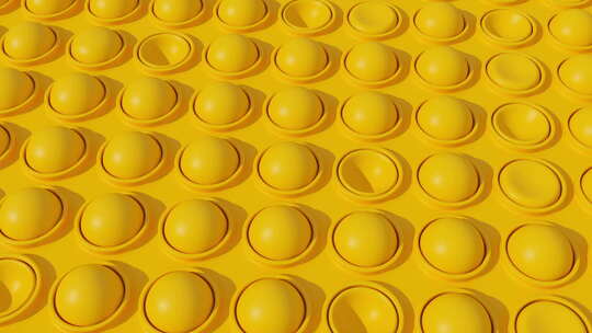 黄色橡胶触觉玩具的动画视频素材模板下载