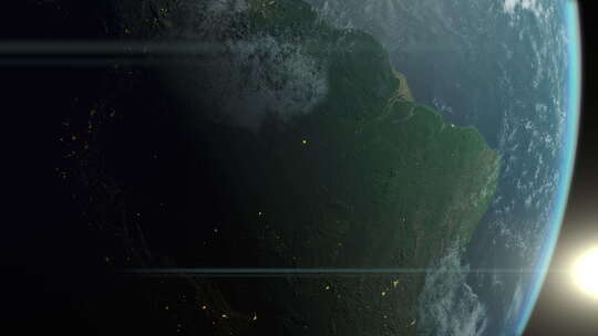 从太空看巴西国家