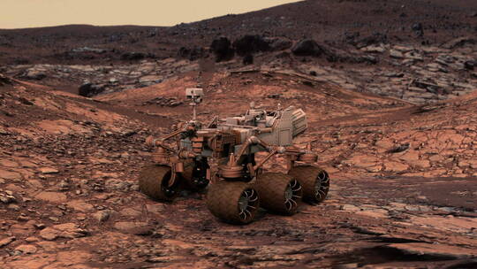 星空 陨石 宇宙 太空 星球 火星 太空车视频素材模板下载
