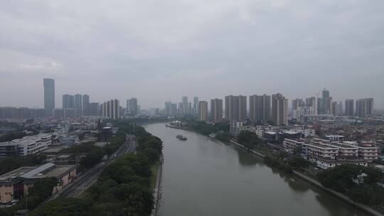 雨后的广东东江沿岸视频素材模板下载