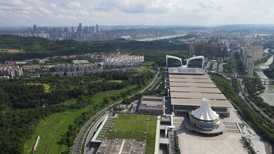 广西南宁城市地标建筑航拍视频素材模板下载