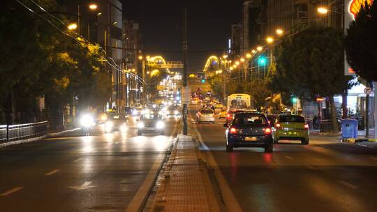 夜间交通视频素材模板下载