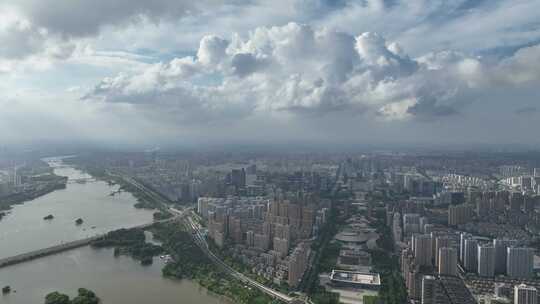 临沂城市高空风景航拍