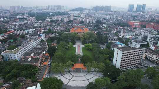 广东中山博物馆中山纪念馆航拍