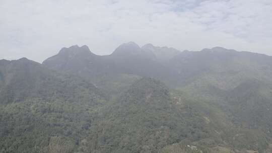 龙岩市新罗区江山镇江山旅游风景区山景航拍