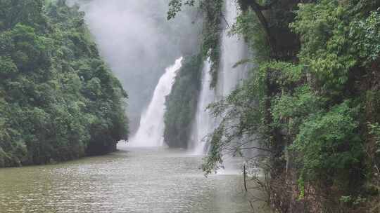 马玲河峡谷瀑布群航拍