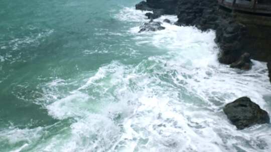 广西北海涠洲岛大海鳄鱼山旅游旅行风景升格