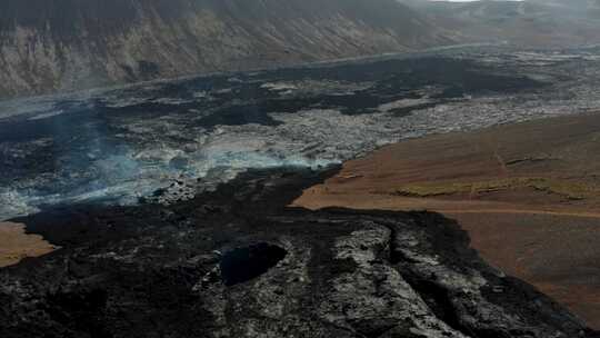 熔岩，流动，火山，火山