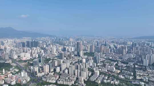 福州城市建筑风光航拍福州大景福建城市景观