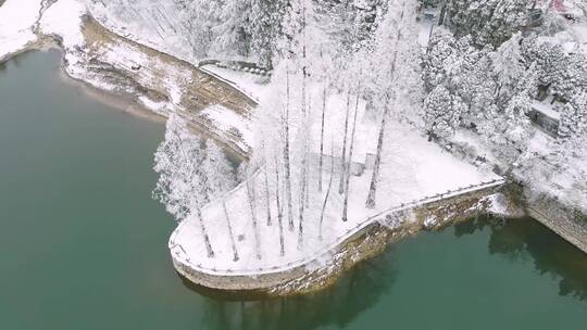 江西九江庐山风景区冬季雪景风光