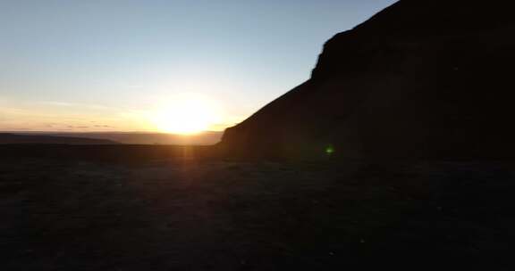 乌兰哈达火山夕阳风光