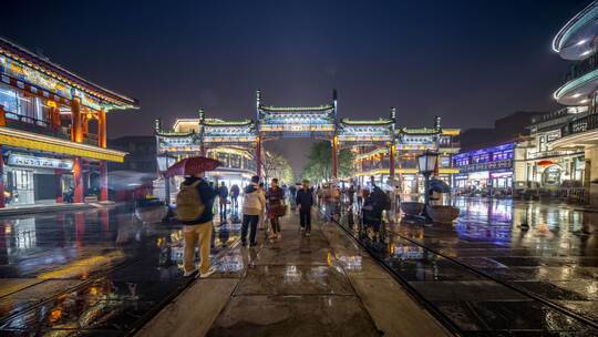 北京前门大街夜景