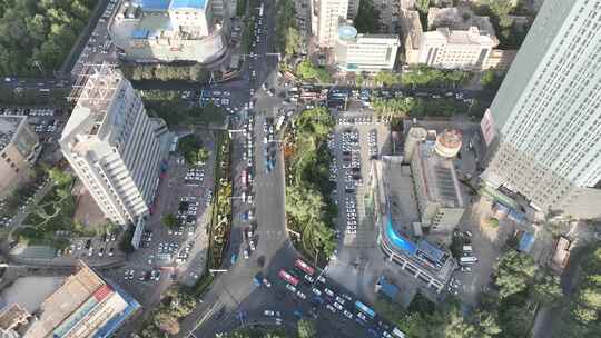 新疆库尔勒市五路交叉口风景