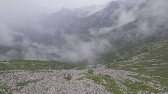 宝鸡太白山航拍