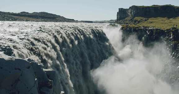 Dettifoss，瀑布，冰岛，喷雾