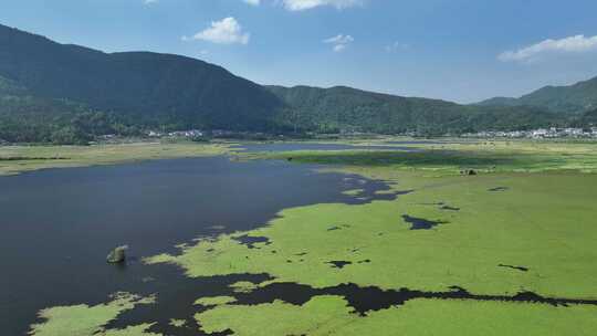 云南保山市腾冲北海湿地自然风光航拍