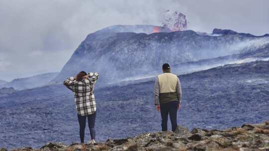 火山，喷发，熔岩，冰岛