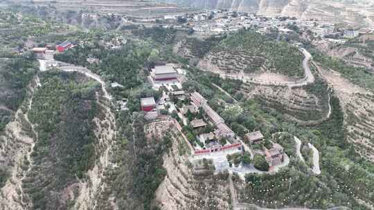 甘肃定西西岩山慧源寺航拍