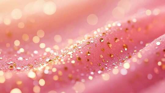 粉色背景金色粒子光斑素材