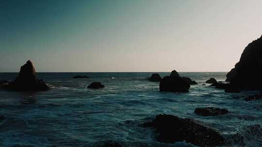 海浪，岩石，大海，无人机