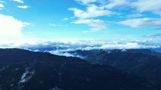 自然风景 边境风景  云雾 山川 边境风景