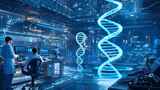 生命科学研究协会 DNA核糖核酸遗传密码高清在线视频素材下载