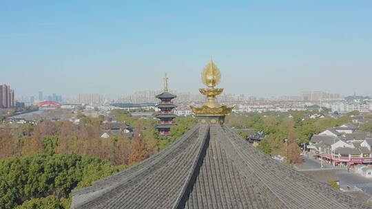 苏州寒山寺航拍（发现视角）