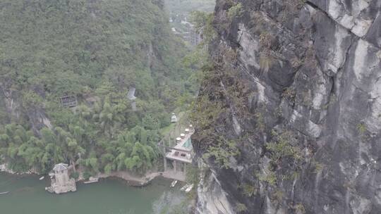 广西桂林阳朔糖舍酒店航拍全景