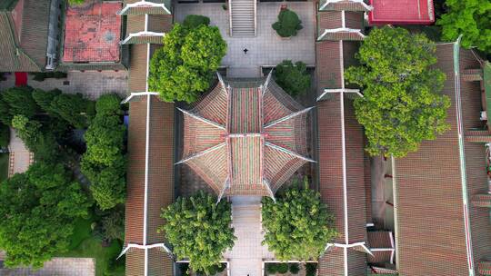 福建省厦门市南普陀寺航拍风光